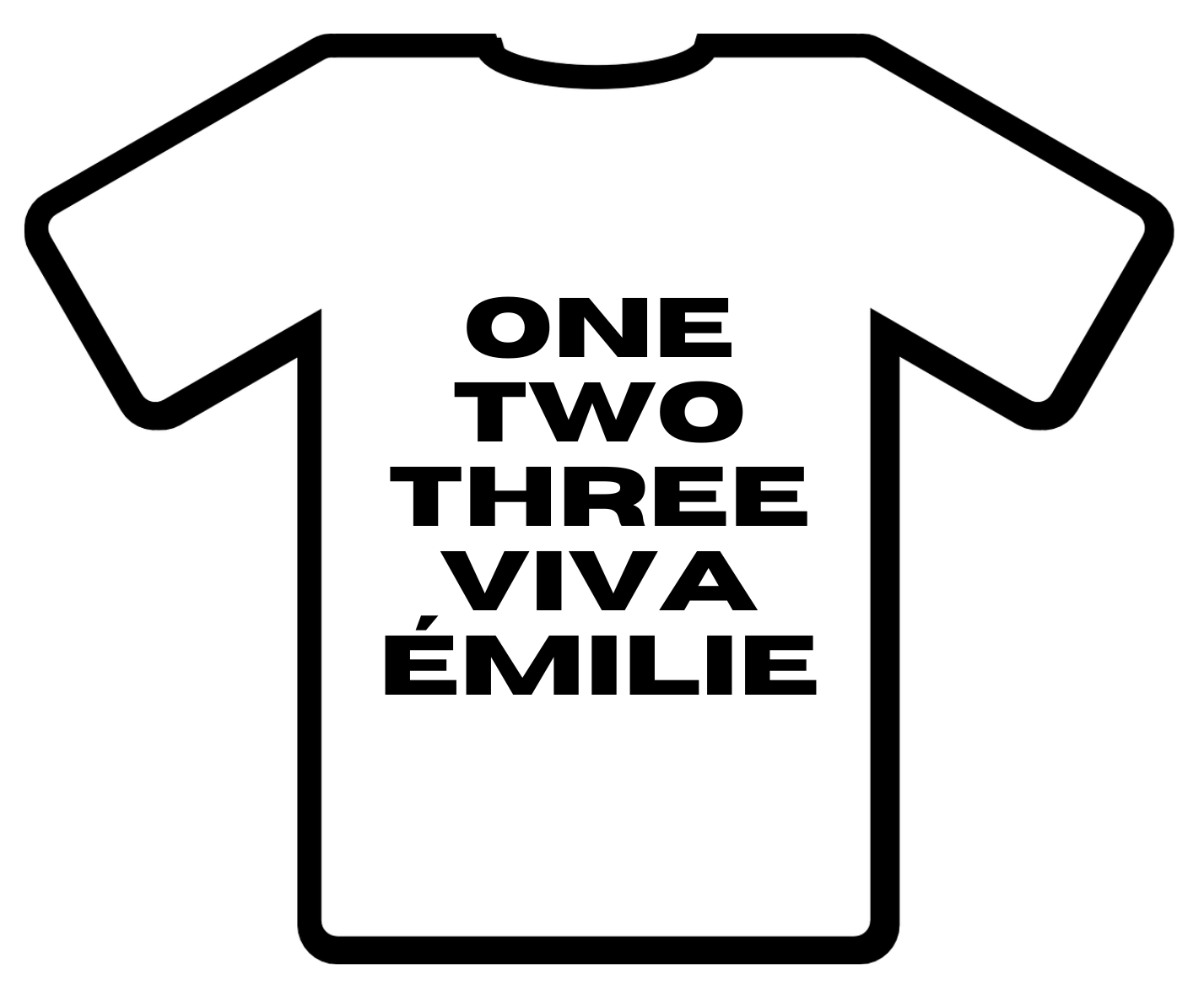 T-Shirt One Two Three Viva Emilie