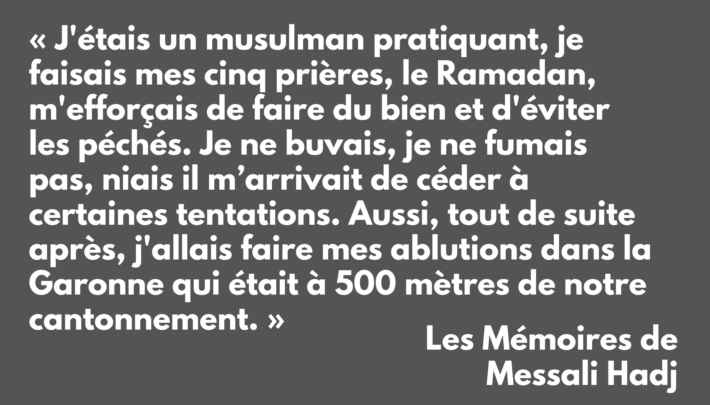 Les Mémoires de Messali Hadj (1898 - 1938)