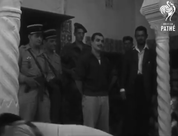 Arrestation de Yacef Saadi en 1957 à Alger.