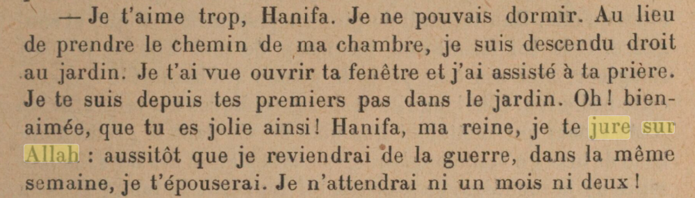 Article: Revue des deux mondes: Je jure sur Allah