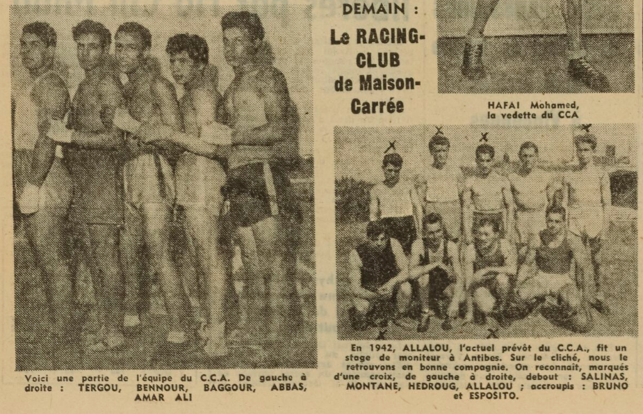 Photo Ali Ammar la Pointe en 1951