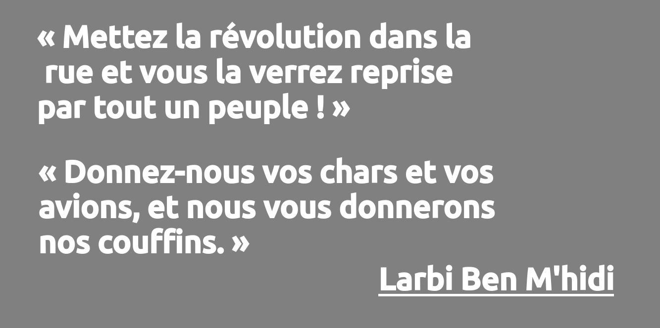 Citations de Larbi Ben M'hidi en 1957 à Alger