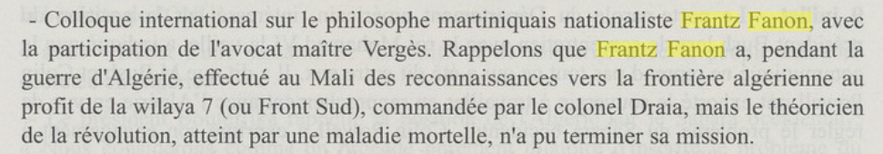 Frantz Fanon, le Saharien