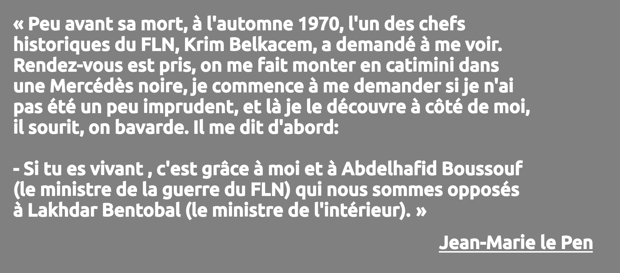 Le Pen, Fils de la nation, 2018