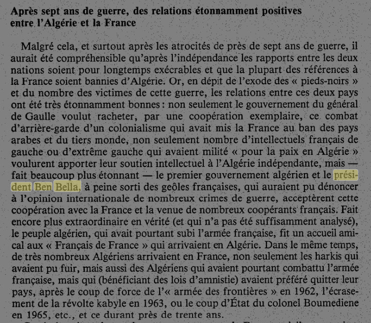 Les relations franco-algériennes en 1995