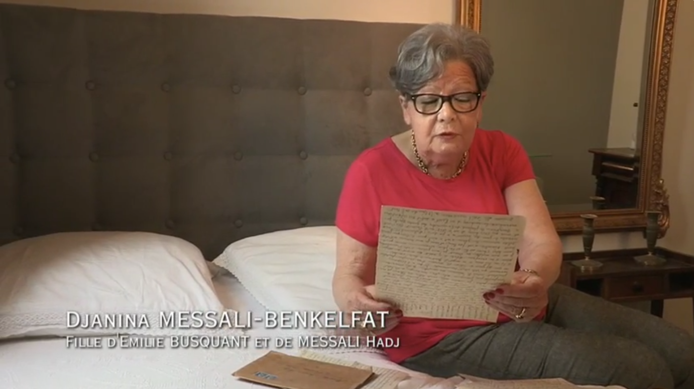 Lettre lue par Djanina Messali Benkelfat, fille Émilie Busquant 