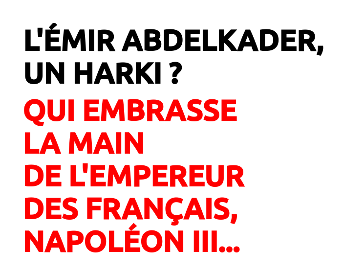 Émir Abdelkader Qui Embrasse la Main de Napoléon III